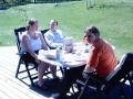 Frokost p� terrasen hos �yvind og Karine i Asker