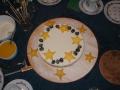 Dessert: Ostekake med mangocoulis